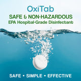 OxiTab Hospital-Grade HOCL Effervescent Disinfectant Tablets - EPA Registered - Kills 99.9% of Germs, Bacteria & Viruses - Perfect for Healthcare