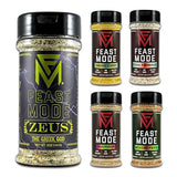 Feast Mode Flavors | Olympian Pack | 5 count | 5oz seasonings | meal prep seasoning, low sodium, no msg, gluten free, low calorie, no artificial