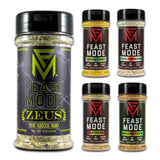 Feast Mode Flavors | Olympian Pack | 5 count | 5oz seasonings | meal prep seasoning, low sodium, no msg, gluten free, low calorie, no artificial