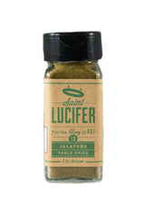 Saint Lucifer Spice Co, Jalapeno Table Spice Number 13, 2.1 ounce glass jar, Made In The USA, Gluten Free, Sugar Free, Vegan, Vegetarian