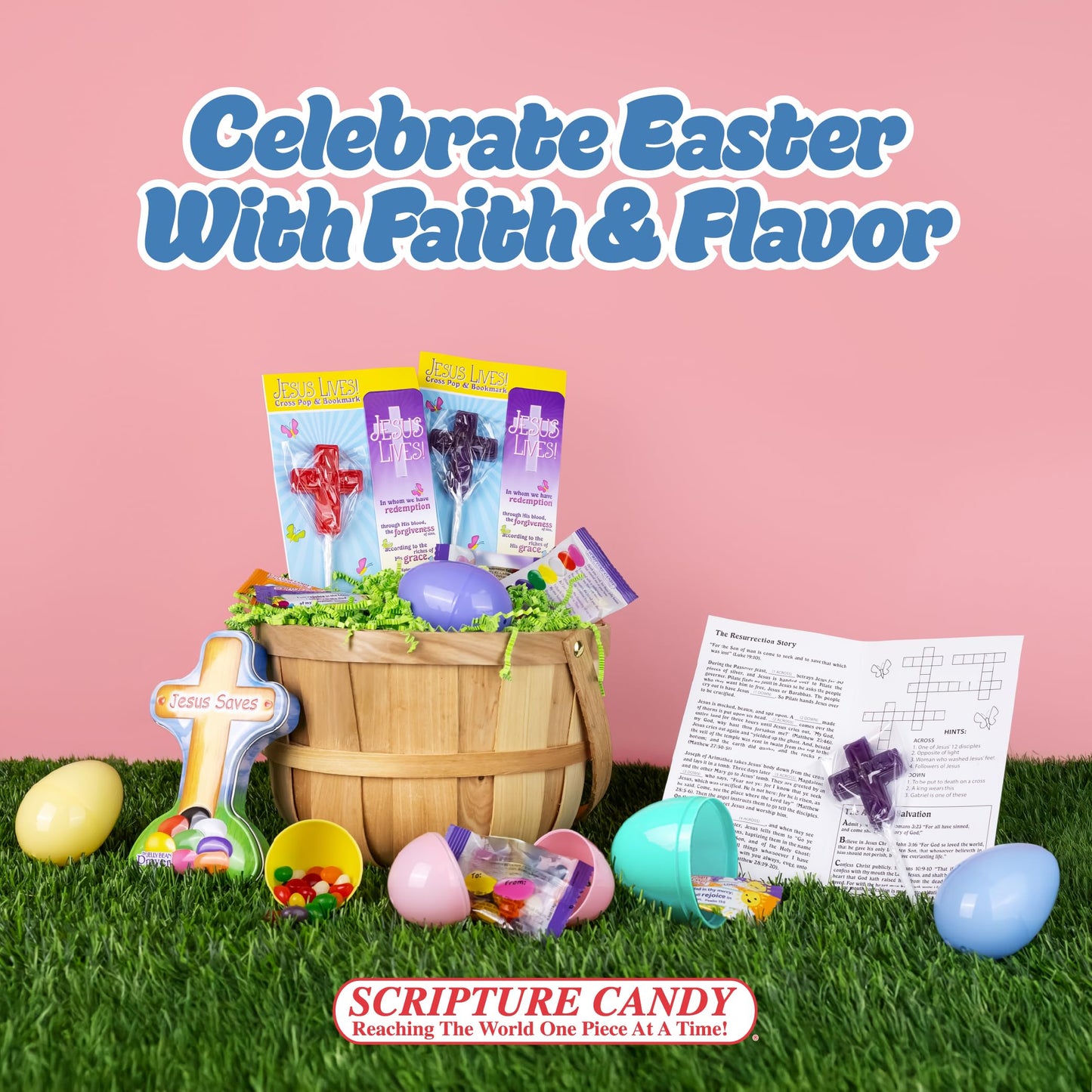 Scripture Candy Assorted Cream Flavored Hard Candy - 180 Individually Wrapped Christian Candies with Bible Verses - Faith-Based Sweets for Church