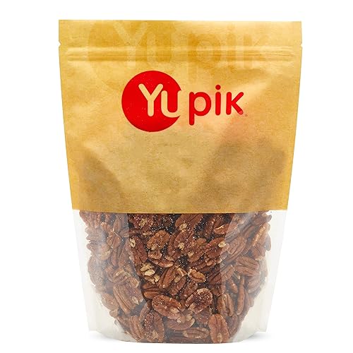 Yupik Jumbo Pecans, Halves, 2.2 lb (35.2 oz), Kosher, Gluten-Free, Raw Nuts, Half Pieces, Unsalted, Unroasted, Oil-Free, Crunchy, Source of Fiber