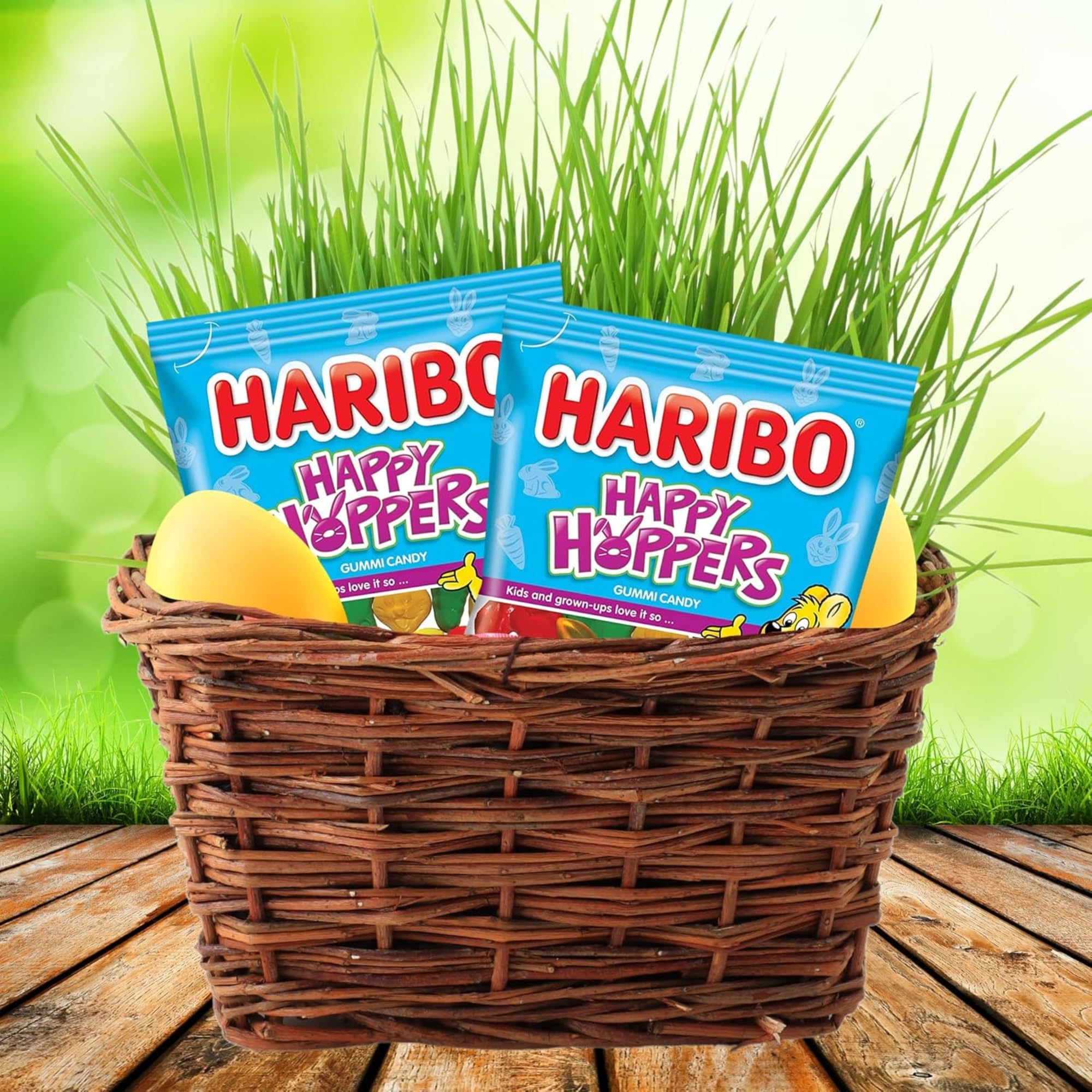 Haribo Happy Hoppers Gummi Candy 4 oz (2 Pack)