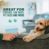 Scotch-Brite Pet Hair Pickup Lint Roller with Handle, 50% Stickier, Fur and Fluff Remover for Clothes Furniture and Pet Beds, 12 Pack, 360 Easy-Tear