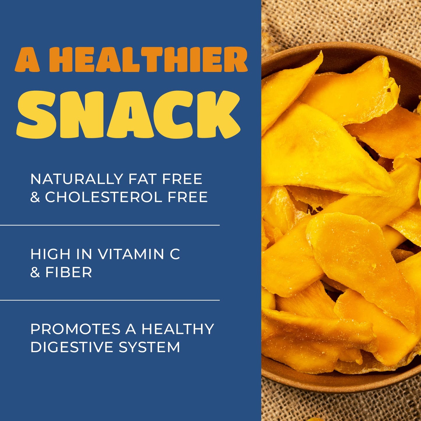 Dried Mango Slices - Delicious Texture Soft & Juicy Low Sugar Added Dried Mango - Naturally Ripened Mangos Dried Fruits - Gluten Free Dry Mangoes