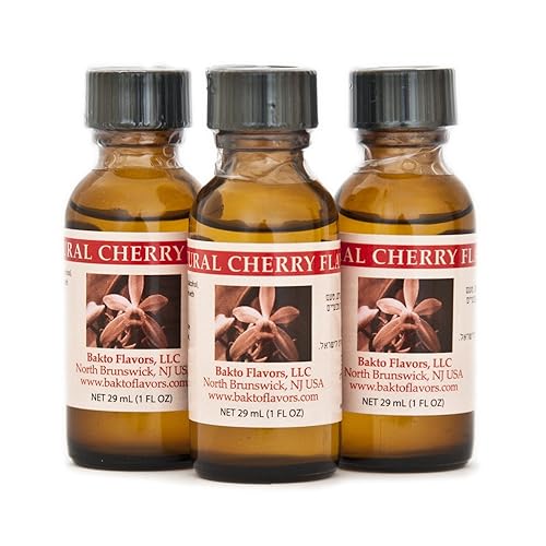 Bakto Flavors Natural Cherry Flavor (1 FL OZ) Pack of 3