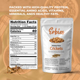 Erbies Edible Crickets for Humans, Exotic Food Bug Snacks & High Protein Edible Cricket Snacks for Humans, Barbecue Flavor 15g Bag