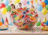 Fruit Slices Candy 1 lb Bulk Bag - Orange Lime Watermelon Cherry Blue Raspberry Lemon Sugar Coated Jelly Wedges, Soft Chewy Treats, Individually
