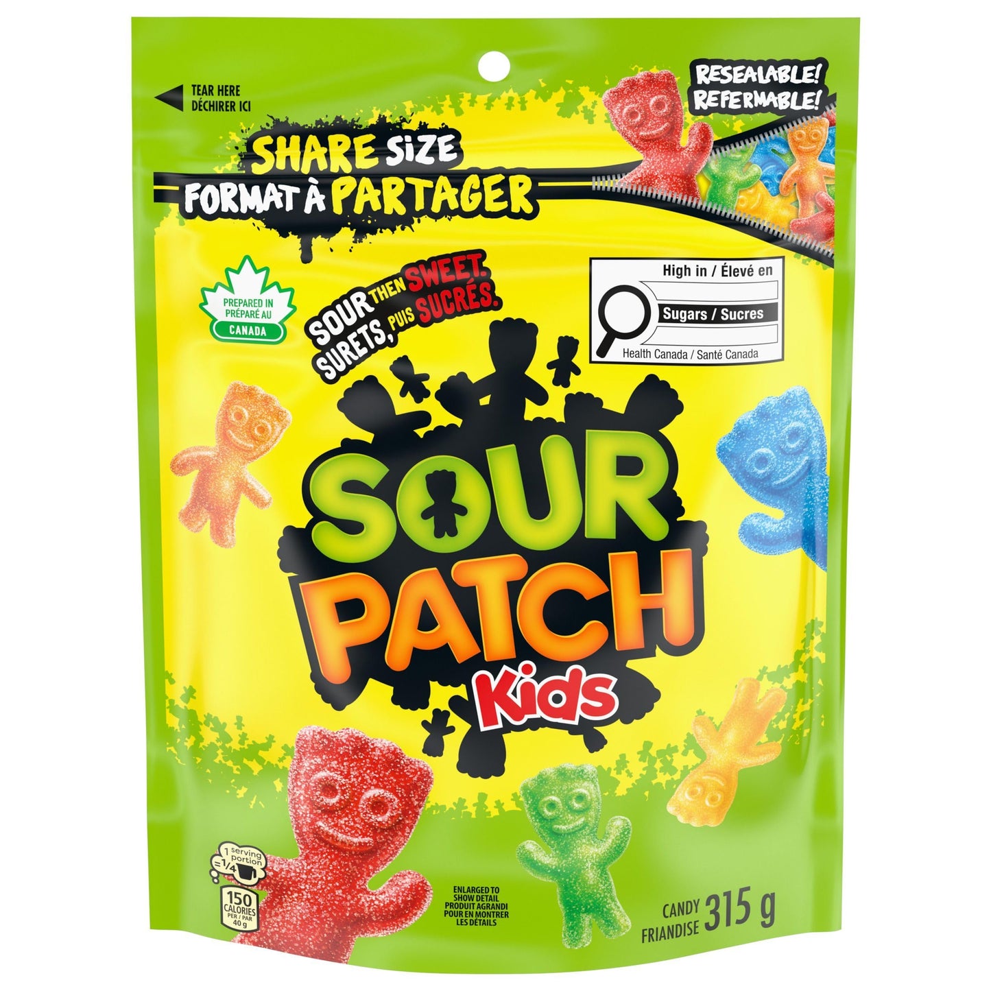 Sour Patch Kids Original Candy, Gummy Candy, Sour Candy, Sharing Size, 315 g