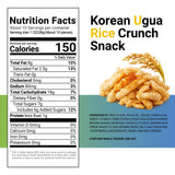 Nongshim Korean Ugua Rice Crunch Snack, Sweet Rice Crisps, Brown Rice Syrup, Glazed and Crunchy, Korean’s Favorite Rice Snack, Big Size Bag, Tasty