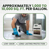 Modern Stone Technologies Easy Etch - Acid-Based Tile & Grout Cleaner Concentrate (Grout Haze/Mortar Smear Remover, Mineral Deposit & Rust Stain