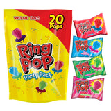 Ring Pop Lollipops - Bulk Candy Individually Wrapped Suckers Variety Party Pack- 20 Count w/Assorted Flavors - Hard Candy for Party Favors, Kids