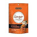 Bali's Best Ginger Chews, Soothing Turmeric Flavor, 5.08 Oz, Individually Wrapped Soft Candy, Made with 100% Real Ginger, Digestive Health Support