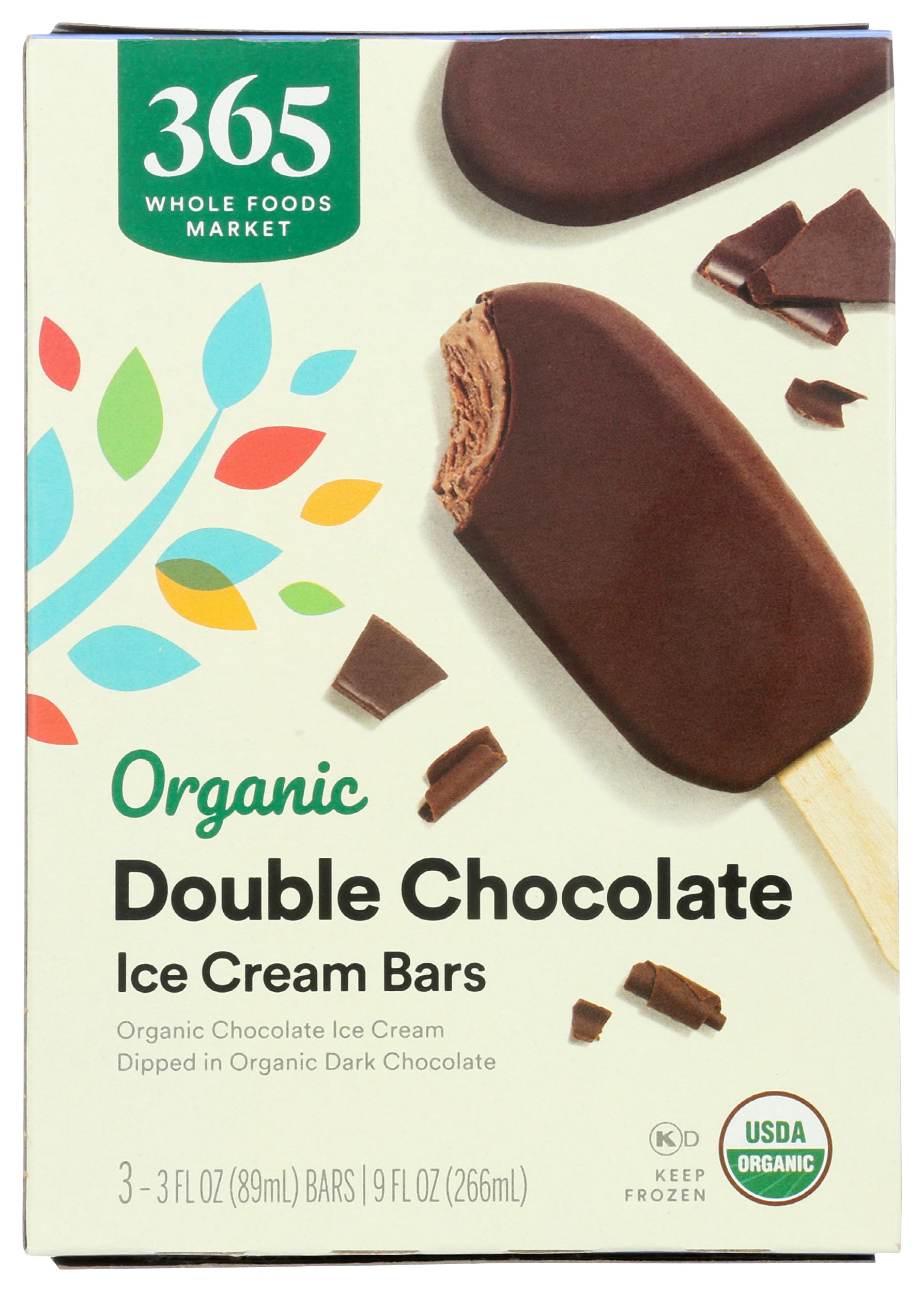 365 by Whole Foods Market Organic Double Chocolate Ice Cream Bar, 9 FZ