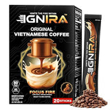 IGNIRA Original Instant Coffee - Hot or Iced Milk Coffees, Premium Robusta Instant Coffee Packets, Not Too Sweet, No Cholesterol, No Soybeans
