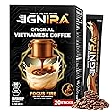IGNIRA Original Instant Coffee - Hot or Iced Milk Coffees, Premium Robusta Instant Coffee Packets, Not Too Sweet, No Cholesterol, No Soybeans