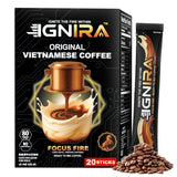 IGNIRA Original Instant Coffee - Hot or Iced Milk Coffees, Premium Robusta Instant Coffee Packets, Not Too Sweet, No Cholesterol, No Soybeans
