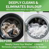 Washing Machine Cleaner Tablets 12 Pack - Deep Cleaning Tablets for HE Front & Top Load Washers, Septic Safe, Eco-Friendly, Removes Residue & Odors