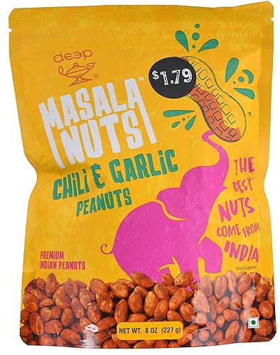 Masala Nuts Chili & Garlic Peanuts (8oz)