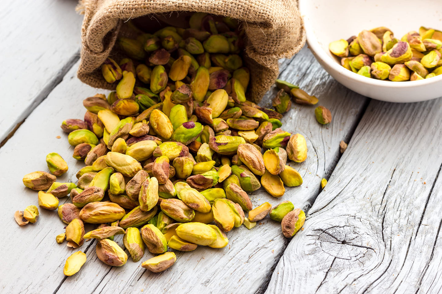 Shelled Raw Pistachio Kernels by Farm Fresh Nuts (2 LB.) Bag off The World's Finest Premium California Pistachios | Unsalted, Handpicked for Great