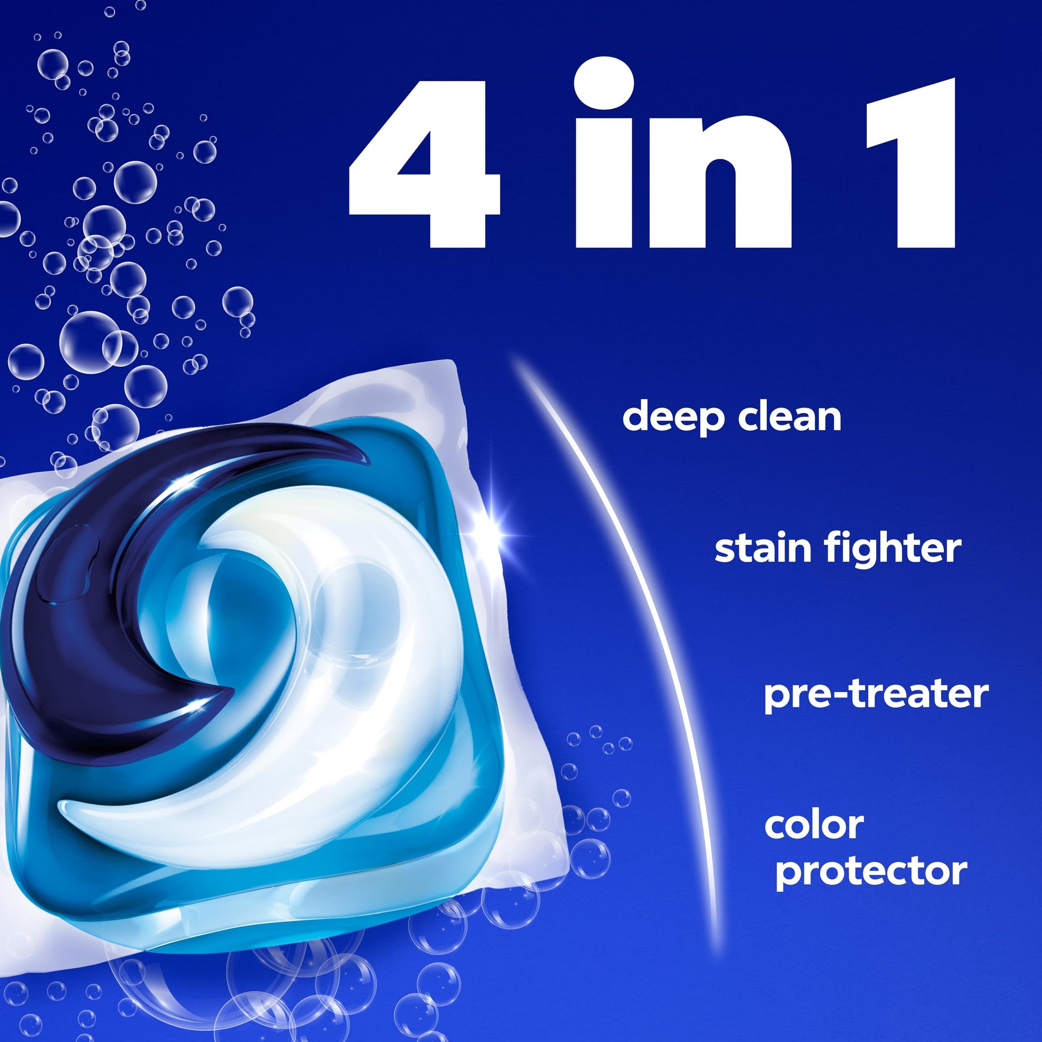 Tide 4-in-1 Ultra Oxi PODS Laundry Detergent Pacs, 85 Count, HE Compatible, Built in Pre-treater for Stains