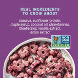 Seven Sundays Sunflower Cereal, Real Berry, 8 Oz Bag, Grain & Gluten Free, 5g Upcycled Protein, 0g Refined Sugar, Crunchy Fruity Snack