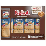 Lance Nekot Peanut Butter Cookies 14 oz 8 Count Boxes - Single Pack