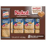 Lance Nekot Peanut Butter Cookies 14 oz 8 Count Boxes - Single Pack