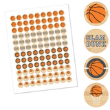 Big Dot of Happiness Nothin' but Net - Basketball - Party Round Candy Sticker Favors - Labels Fit Chocolate Candy (1 Sheet of 108)