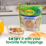 Tosh, Granola with Oatmeal & Raisins, Cholesterol-Free, 10.5 Ounce, Pack of 3.