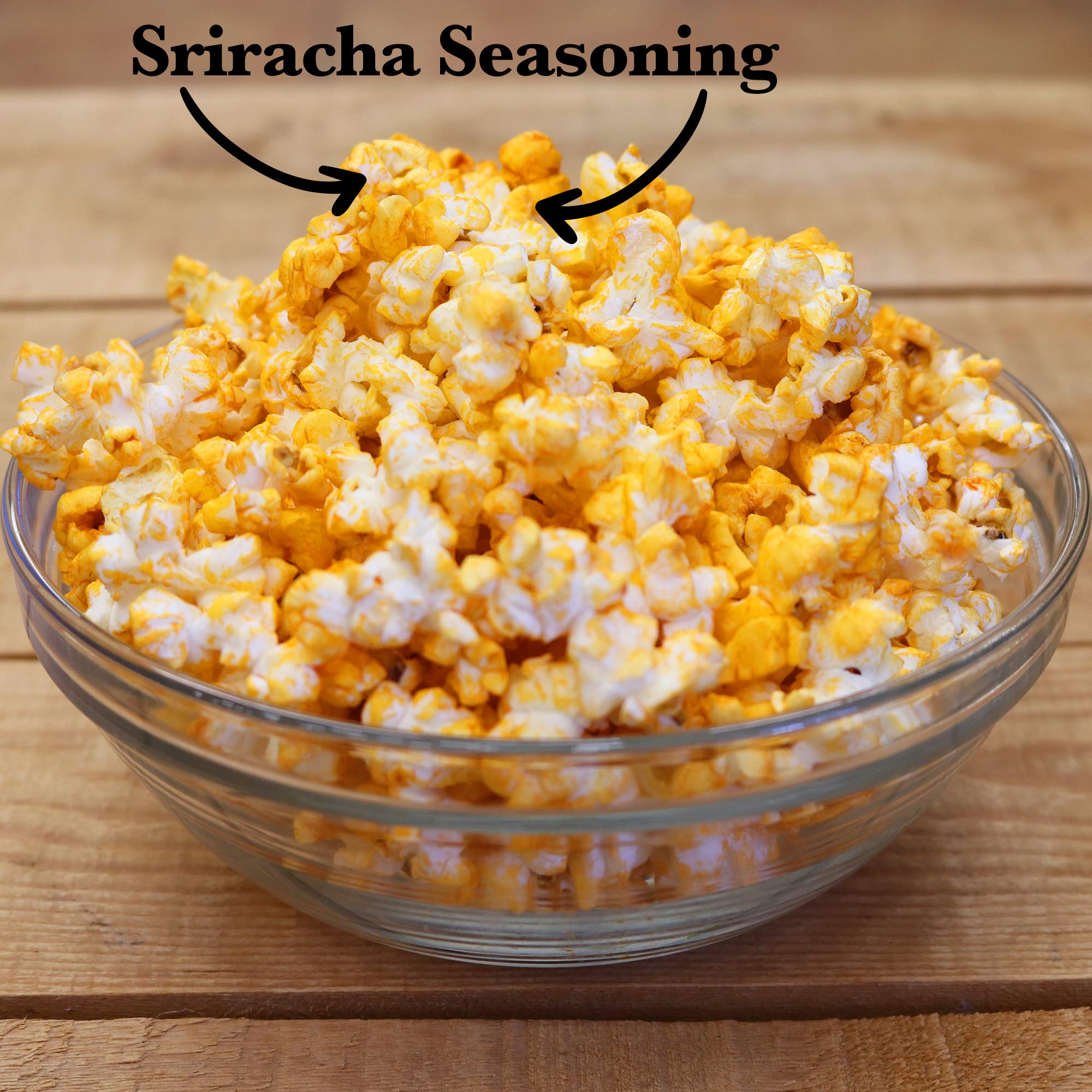 ASS KICKIN’ Sriracha Premium Microwave Popcorn - 6 Pack - Ultimate Spicy Gourmet Gift - Try if you dare!