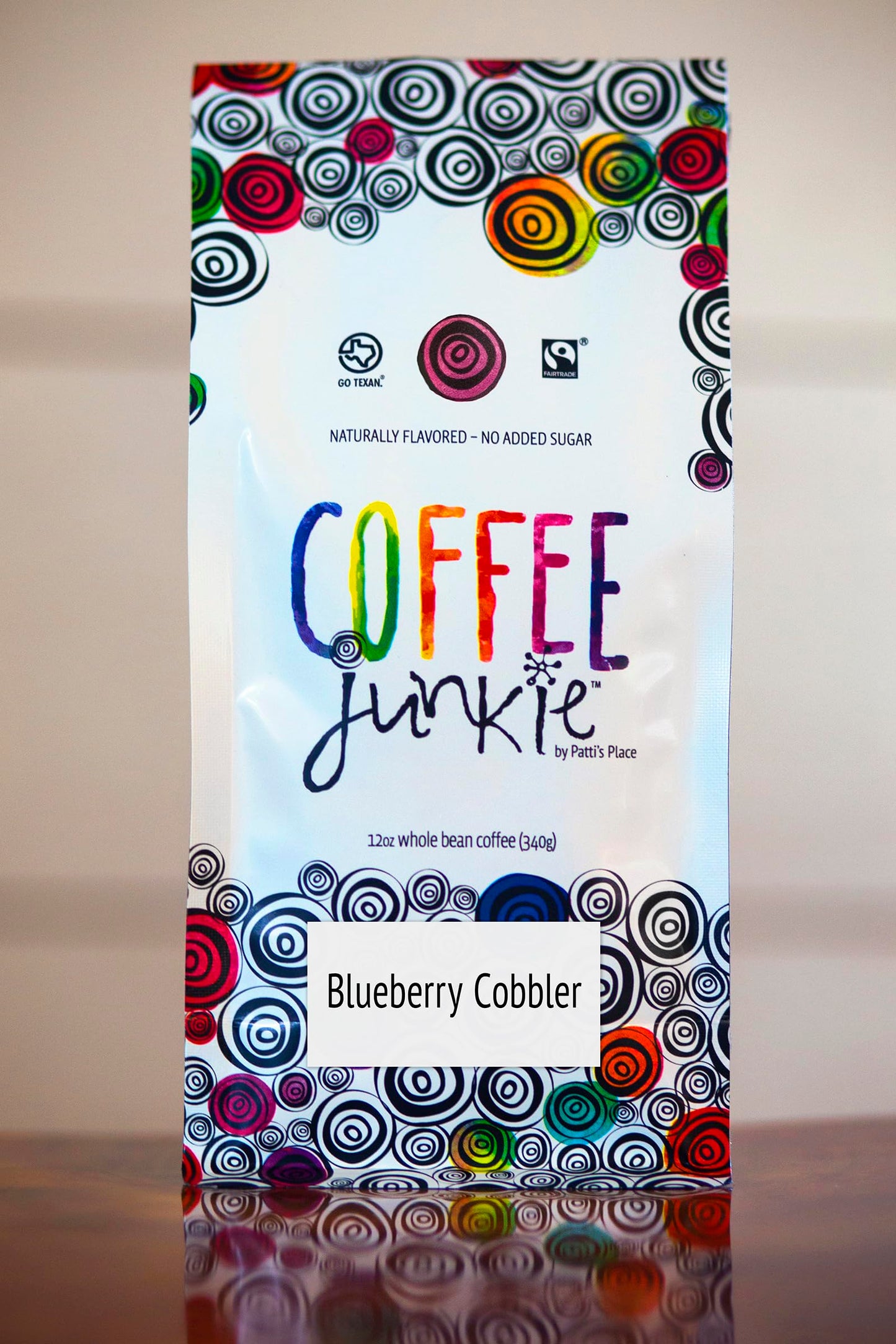 Coffee Junkie -Blueberry Cobbler Coffee- Whole Bean Coffee Beans-2 lb