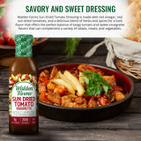 Walden Farms Sun Dried Tomato Vinaigrette Dressing 12 oz Bottle - Sugar Free 0g Net Carbs Condiment - So Tasty on Salad, Grilled Chicken, Vegetables