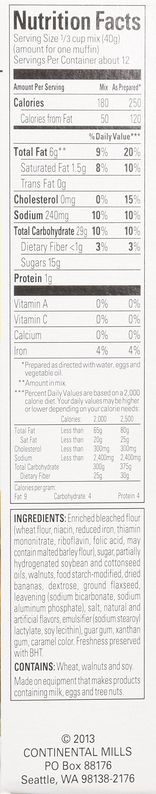 Krusteaz, Banana Nut Muffin Mix, 17.1oz Box (Pack 3)