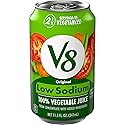 V8 Low Sodium Original 100% Vegetable Juice, 11.5 fl oz Can