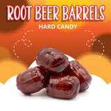 Root Beer Barrels Hard Candy | 1-Pound Bag, 75 Pieces | Old Fashioned Candy Individually Wrapped | Root Beer Barrels for Buffets, Office Bowls
