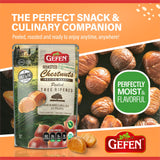 Gefen Organic Whole Peeled and Roasted Chestnuts, 3oz (24 Pack) | Chestnuts Peeled and Ready to Eat | Great for Cooking & Baking | Gluten Free |