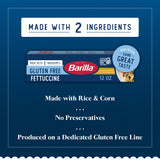 BARILLA Gluten Free Fettuccine Pasta, 12 Ounce - Non-GMO Gluten Free Pasta Made with 2 Ingredients