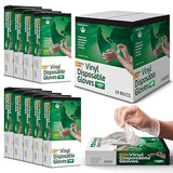 TenderGentle Vinyl Disposable Gloves for Cooking and Food Prep - Case of 1000 Clear Large Latex Free Disposable Gloves - Food Safe for BBQ, Cooking