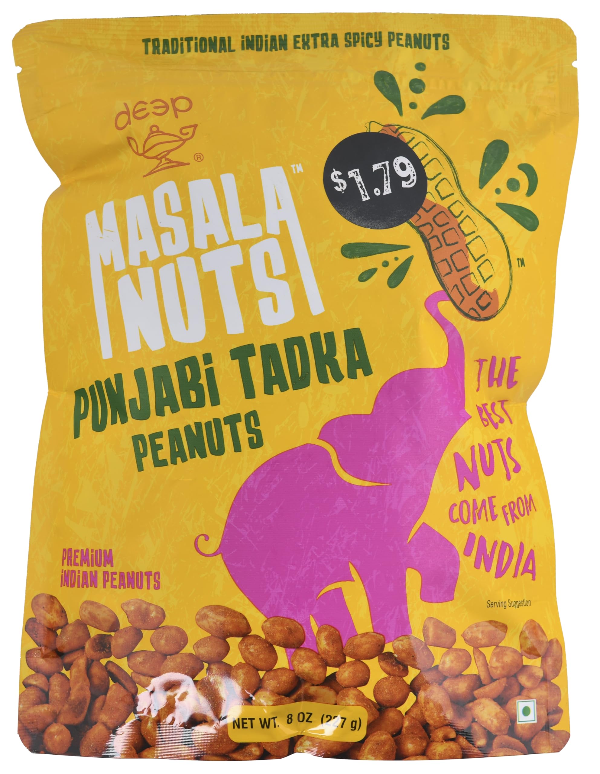 Masala Nuts Punjabi Tadka Peanuts (8oz)