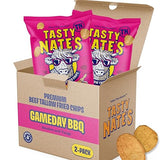 Tasty Nate’s Beef Tallow Potato Chips - Game Day BBQ Flavor Kettle Chips Fried in 100% Beef Tallow Seed Oil Free - Gluten Free Healthy Snacks Paleo