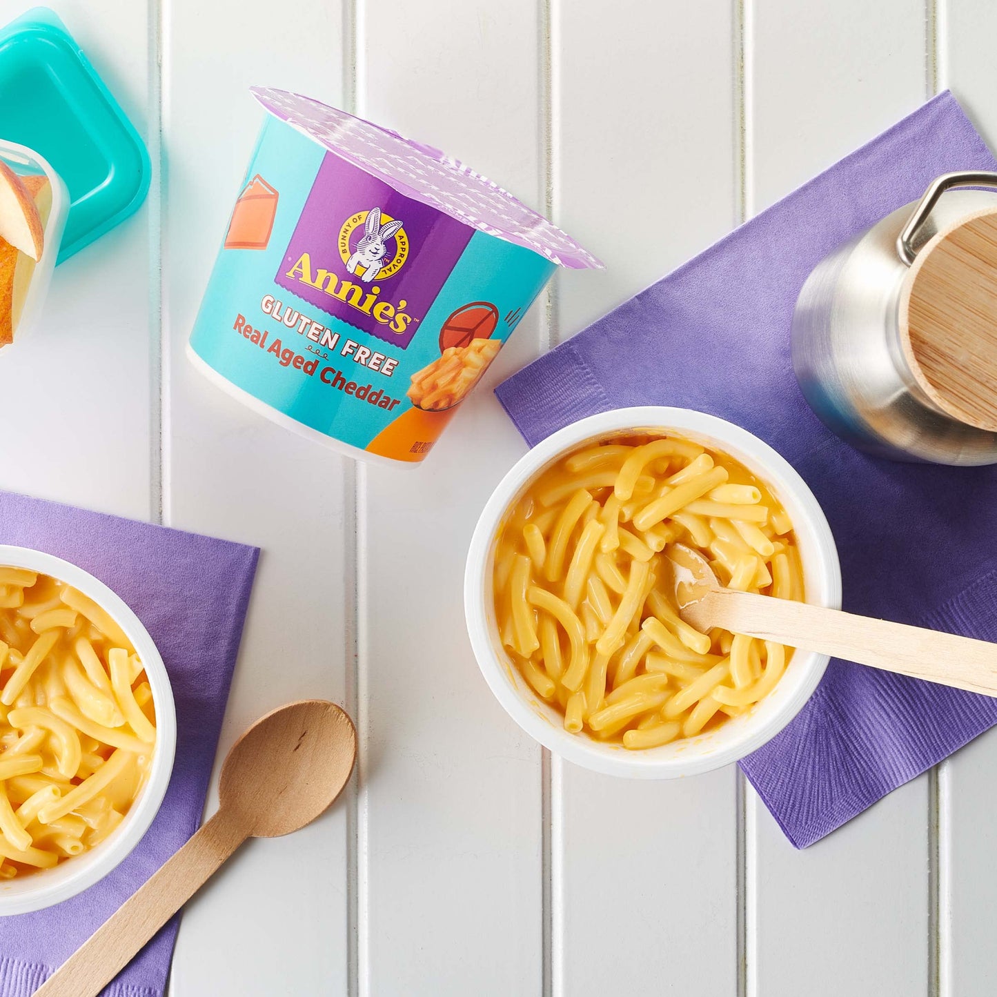 Annie’s Gluten Free Real Aged Cheddar, 2.01 Oz, 2 Ct Cups