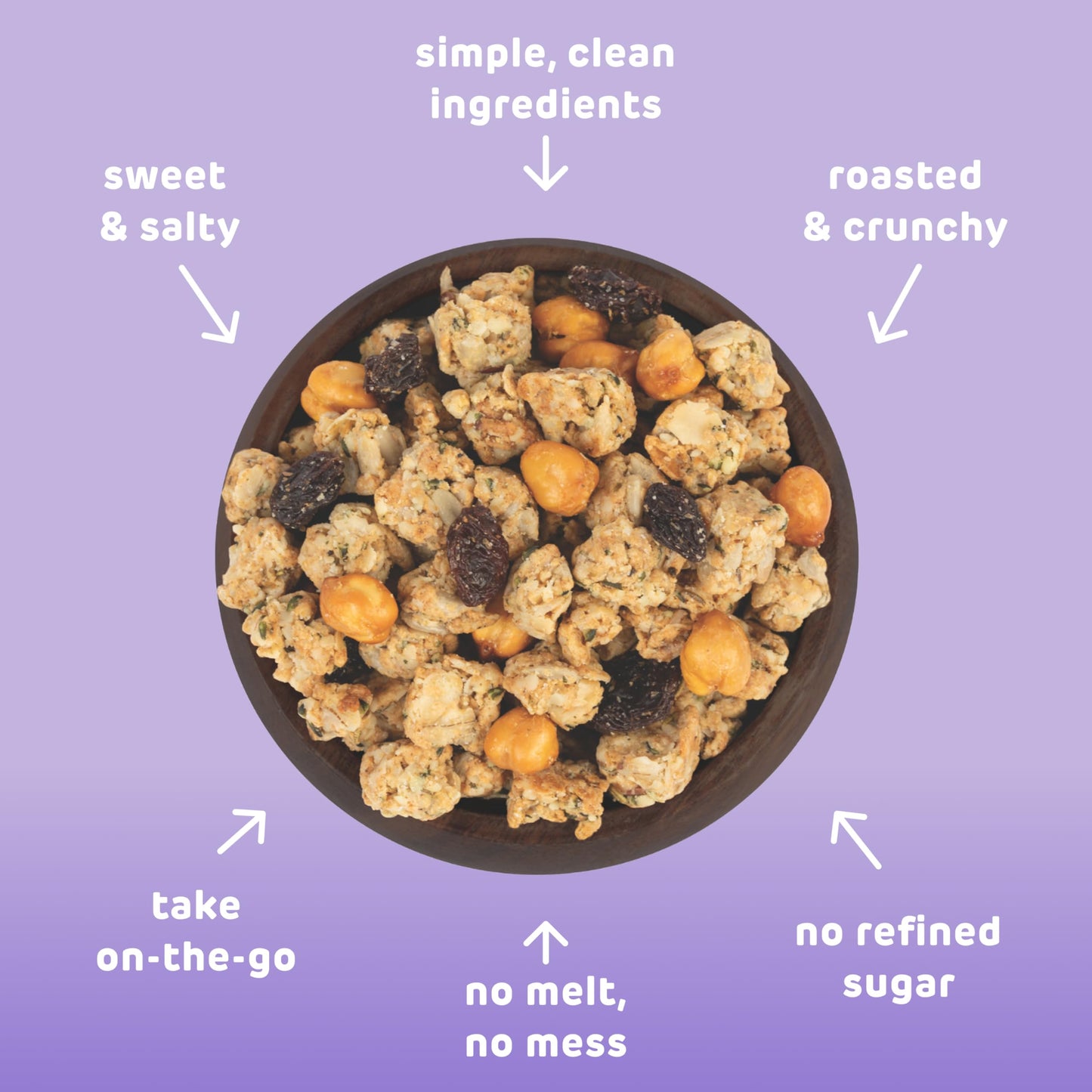 Absurd Snacks Chickpea & Granola Crunch Mix, Nut-Free, Gluten-Free, Plant-Based Snack, Good Source of Protein & Fiber 1.5 Ounce (Pack of 8), Rosemary