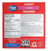 Great Value Chewy S'mores Granola Bars, 8 Bars, 210g/7.35 oz. Box (Imported from Canada)