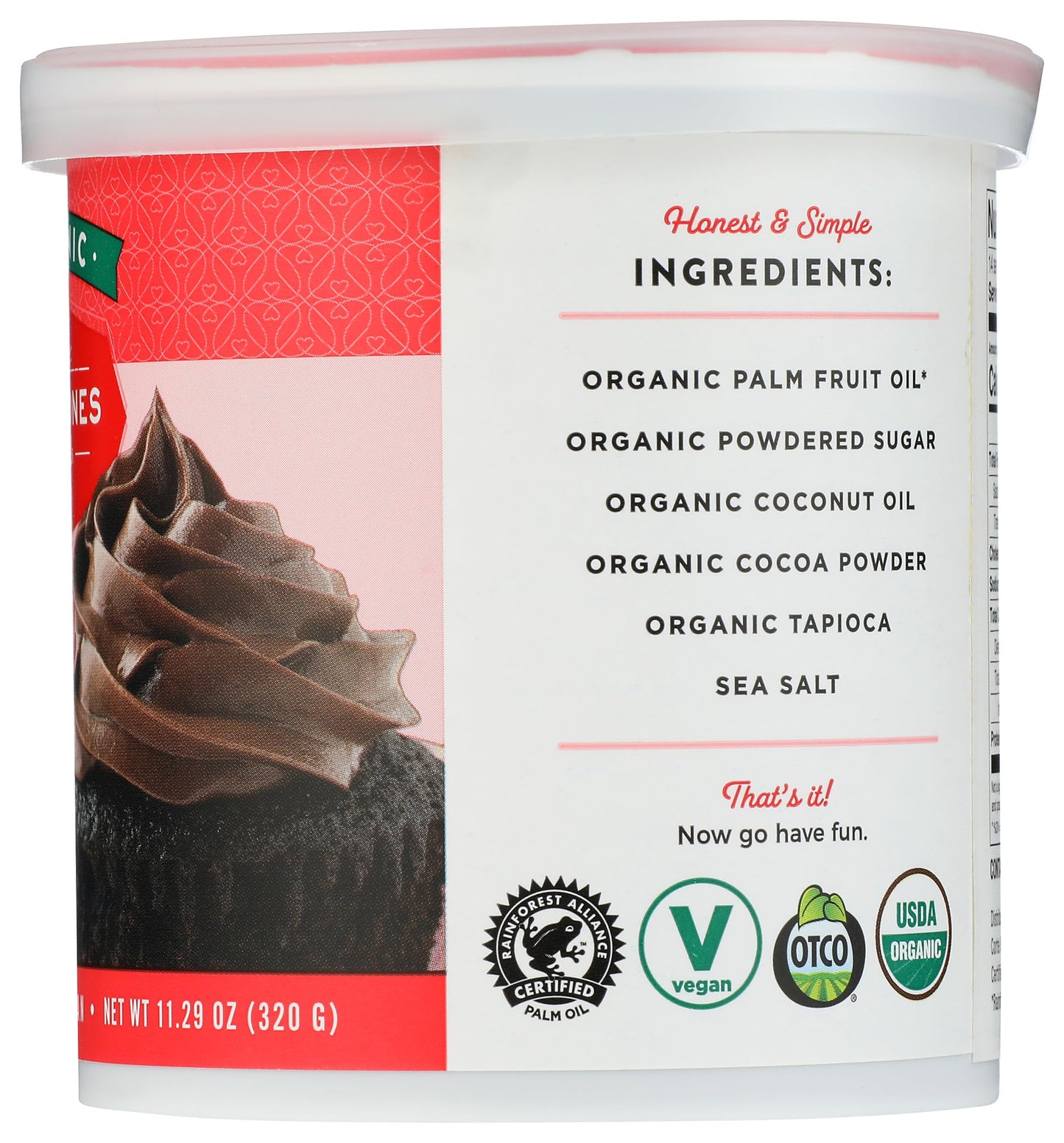 Miss Jones Baking Organic Buttercream Frosting, Perfect for Icing and Decorating, Vegan-Friendly: Rich Fudge Chocolate (Pack of 1)