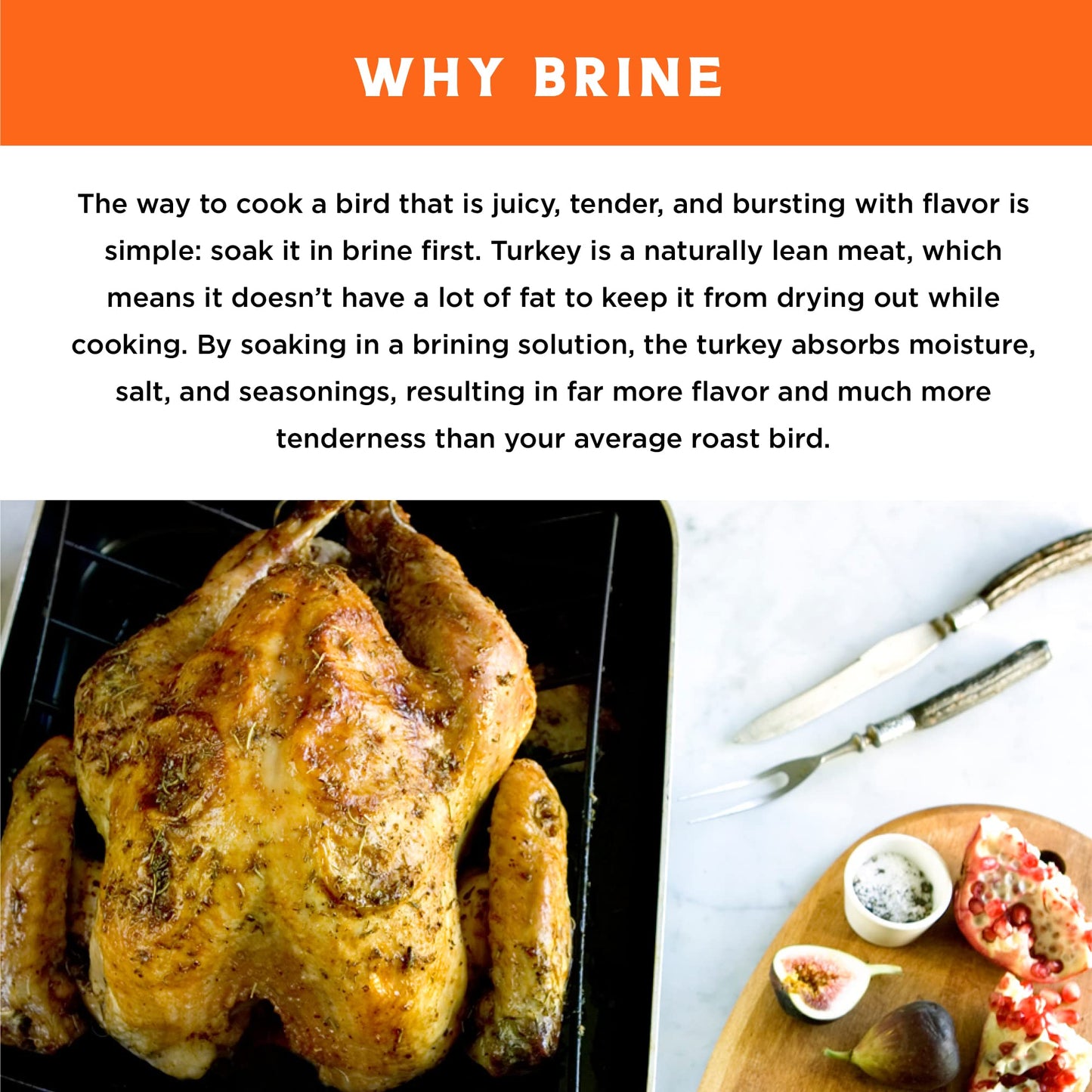 Fire & Flavor Cajun Turkey Brine Kit - Includes Bag and Poultry Seasoning for Roasting, Grilling, Smoking, and Frying Birds Up to 25 lbs