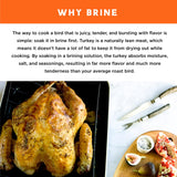 Fire & Flavor Cajun Turkey Brine Kit - Includes Bag and Poultry Seasoning for Roasting, Grilling, Smoking, and Frying Birds Up to 25 lbs