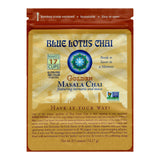 Blue Lotus Chai - Golden Masala Flavor Chai - Makes 17 Cups - 0.5 Ounce Masala Spiced Chai Powder with Organic Spices - Instant Indian Tea No Steeping