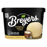 Breyers Classics Ice Cream For a Delicious Frozen Treat Homemade Vanilla Made with 100% Grade A Milk & Cream, Sustainably-Farmed Vanilla 48 oz