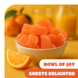 Orange Slices Jelly Candy - 1 Pound Pack (35 Count) - Jelly Candy - Naturally Flavored Fruit Slices - Gelatin Free Chewy Candies for Buffets, Snacking